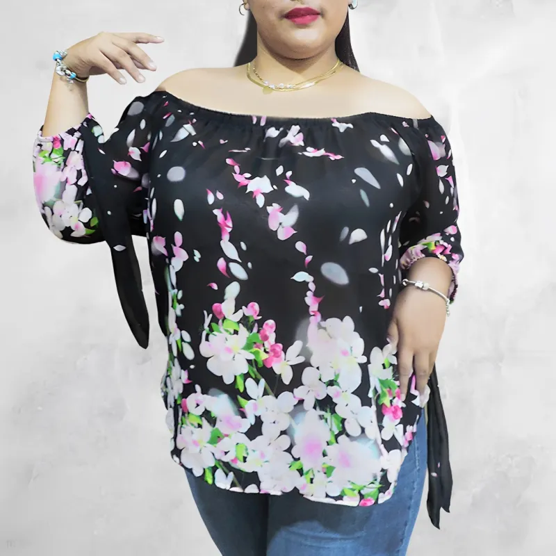 BLUSA DE ESCOTE LIBRE 